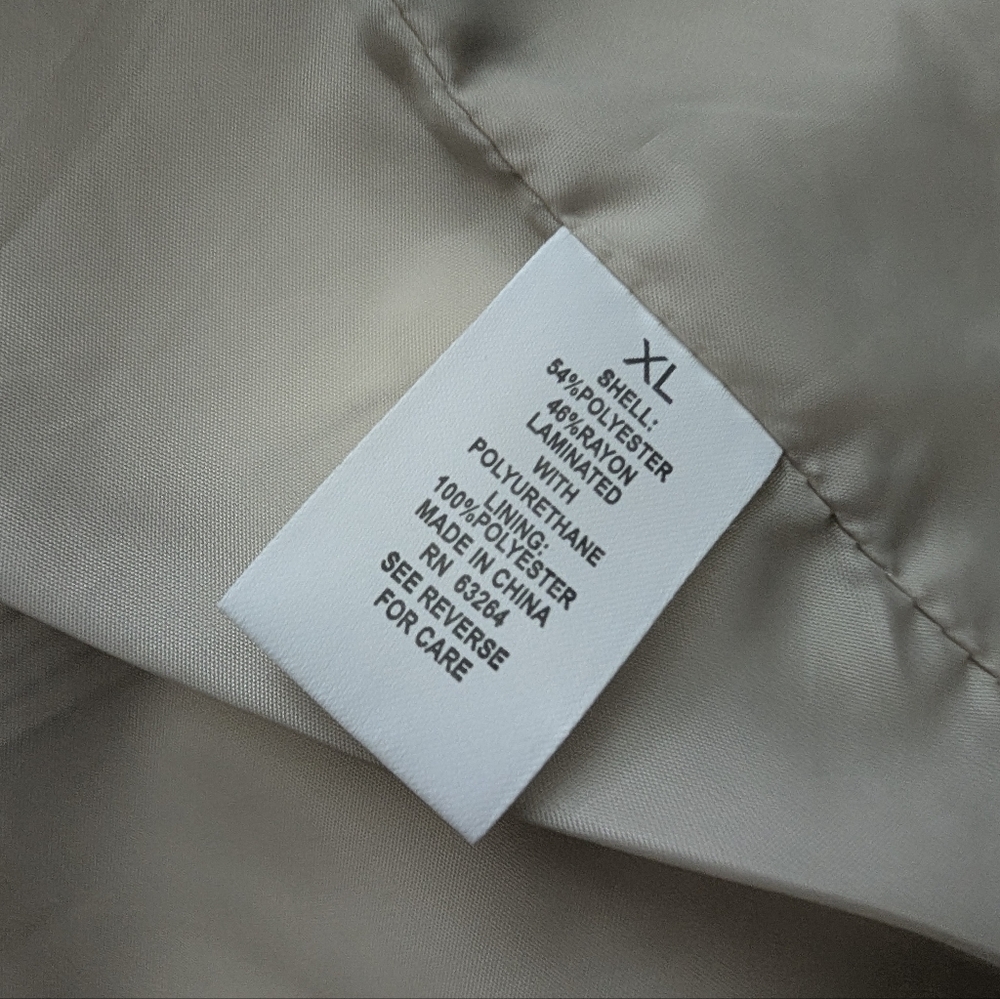 Roz & Ali Faux Leather Moto Jacket, Cream/Off White, XL, Biker - Picture 3 of 8